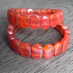 (ONE) Carnelian soft bangle SIZE 7’